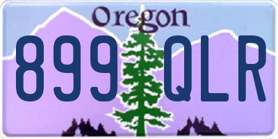 OR license plate 899QLR