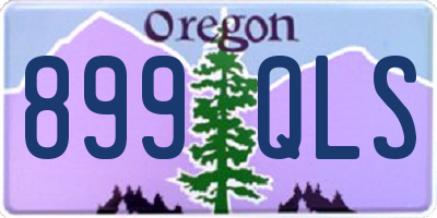 OR license plate 899QLS