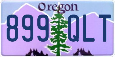 OR license plate 899QLT