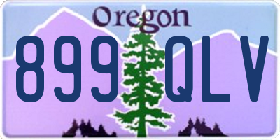 OR license plate 899QLV