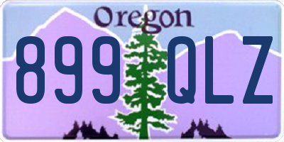 OR license plate 899QLZ