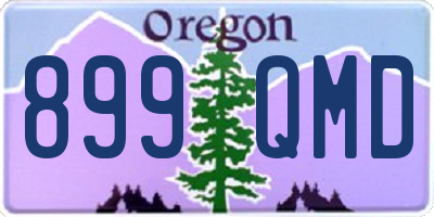 OR license plate 899QMD