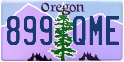OR license plate 899QME