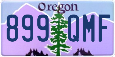 OR license plate 899QMF