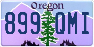 OR license plate 899QMI