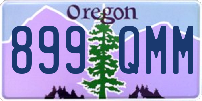 OR license plate 899QMM