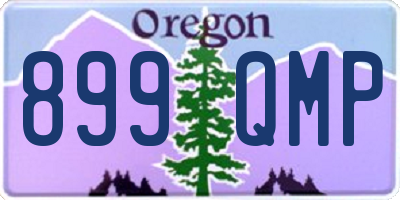 OR license plate 899QMP