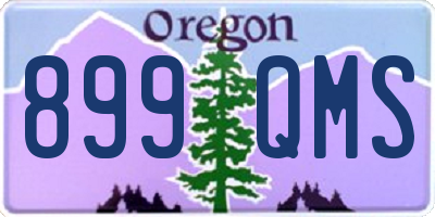 OR license plate 899QMS