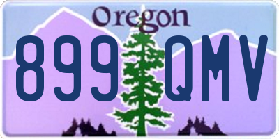 OR license plate 899QMV