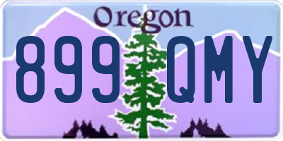 OR license plate 899QMY