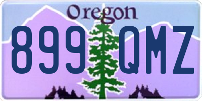 OR license plate 899QMZ
