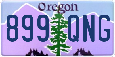 OR license plate 899QNG