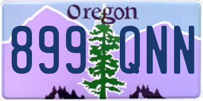 OR license plate 899QNN