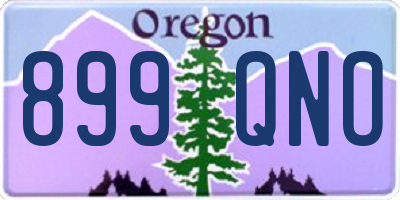 OR license plate 899QNO