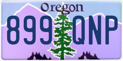OR license plate 899QNP