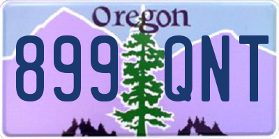 OR license plate 899QNT
