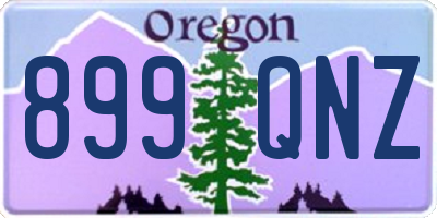 OR license plate 899QNZ