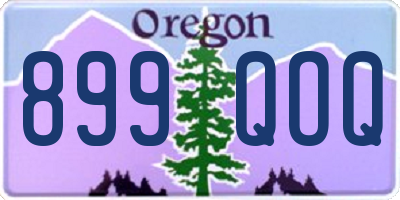 OR license plate 899QOQ