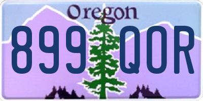 OR license plate 899QOR