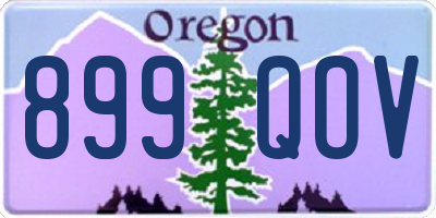 OR license plate 899QOV