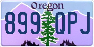 OR license plate 899QPJ