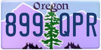 OR license plate 899QPR