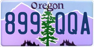 OR license plate 899QQA