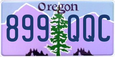 OR license plate 899QQC