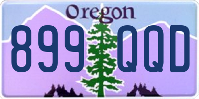 OR license plate 899QQD