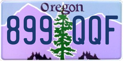 OR license plate 899QQF
