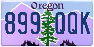OR license plate 899QQK