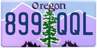 OR license plate 899QQL
