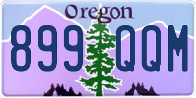 OR license plate 899QQM