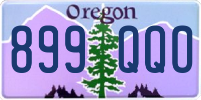 OR license plate 899QQO