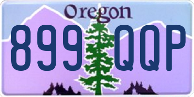 OR license plate 899QQP