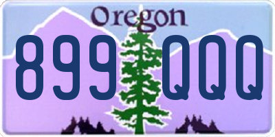 OR license plate 899QQQ