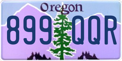 OR license plate 899QQR