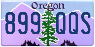 OR license plate 899QQS