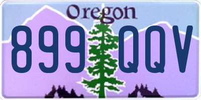 OR license plate 899QQV