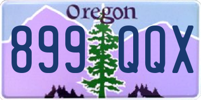 OR license plate 899QQX