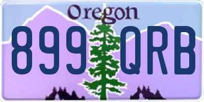 OR license plate 899QRB