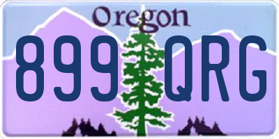OR license plate 899QRG