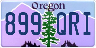 OR license plate 899QRI