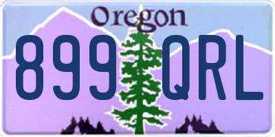 OR license plate 899QRL