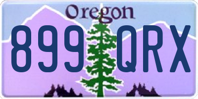 OR license plate 899QRX