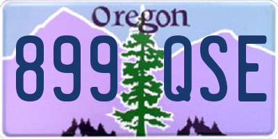 OR license plate 899QSE