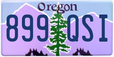 OR license plate 899QSI