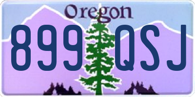 OR license plate 899QSJ