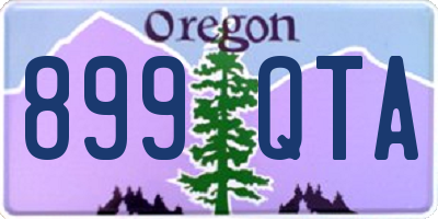 OR license plate 899QTA