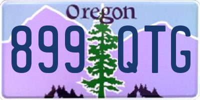 OR license plate 899QTG